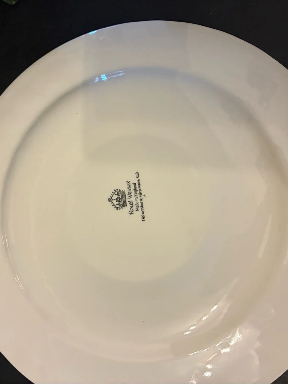 Royal Wessex Blue White Transferware 10” Plate Wall | Fox Hunt English Cottage